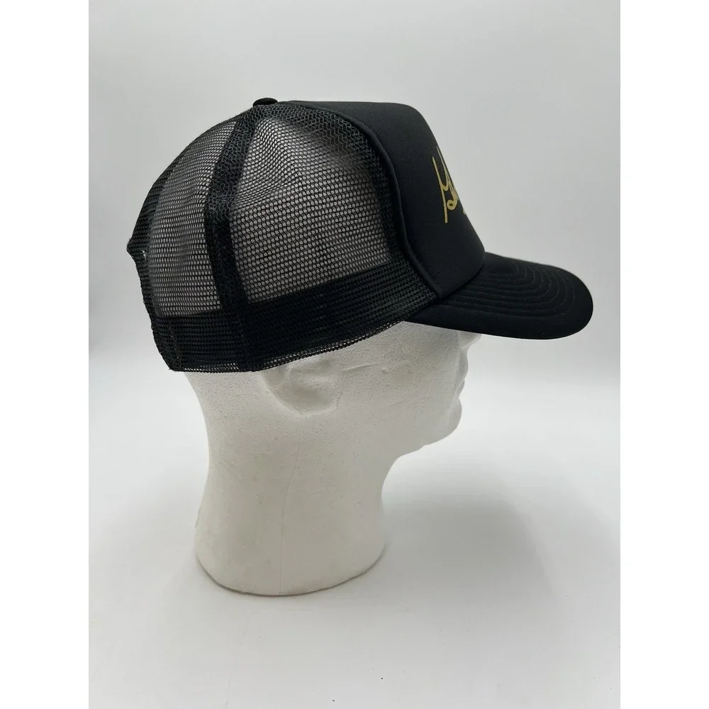 Vintage 2007 George Jones Signature Black Mesh Trucker Hat Snapback OSFA
